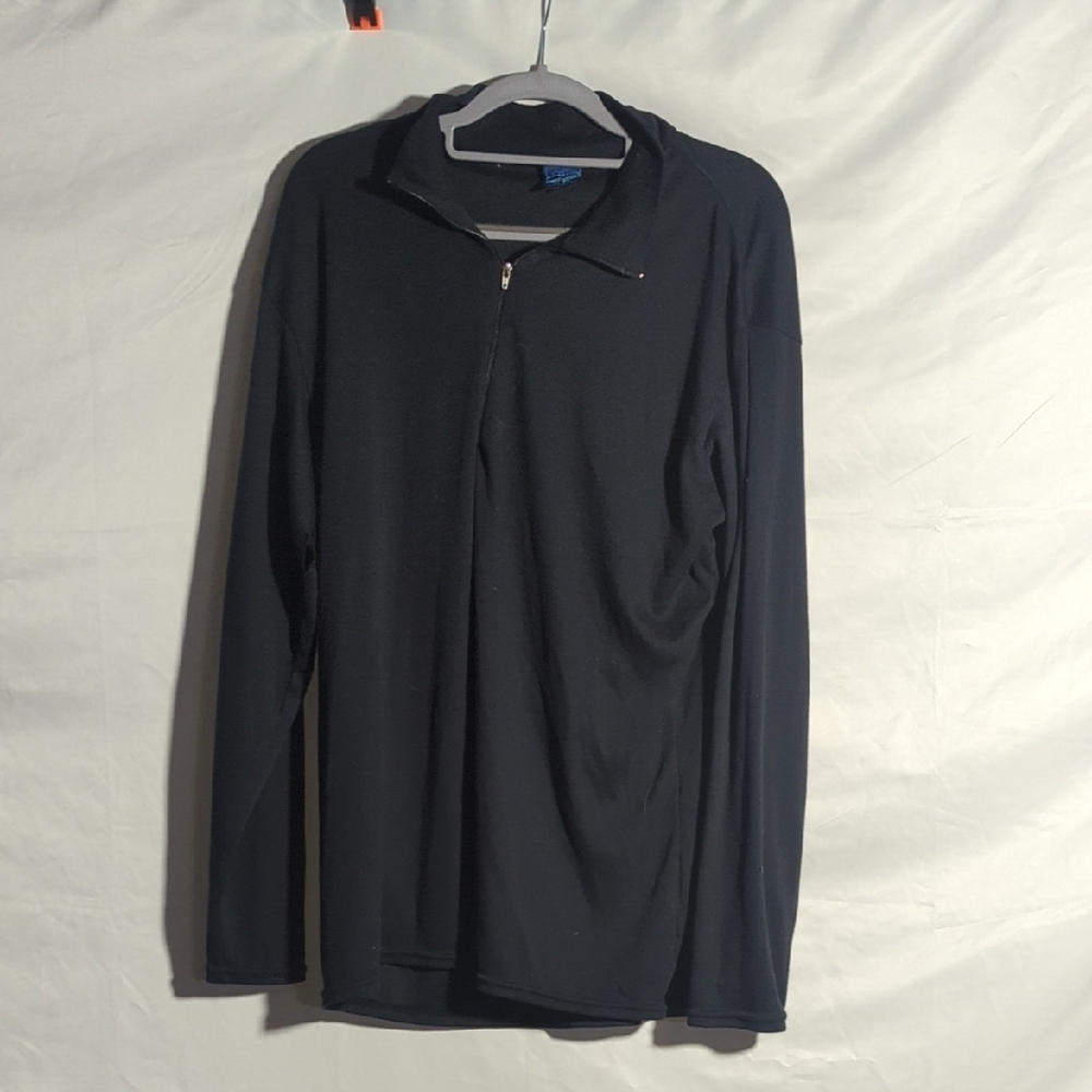 Patagonia Men’s Black Quarter Zip Pullover Layering Top Size XL Good Condition